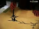 书画视频-霍春阳为弟子传授传统竹子竹叶画法