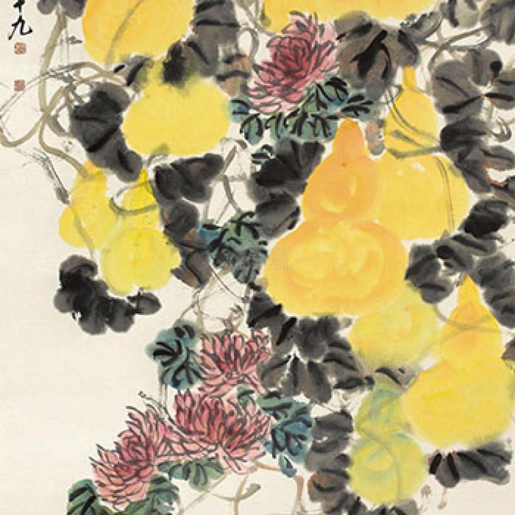 百事可为图斑斓秋色并举金错刀等作品集1 吴昌硕 清代 
