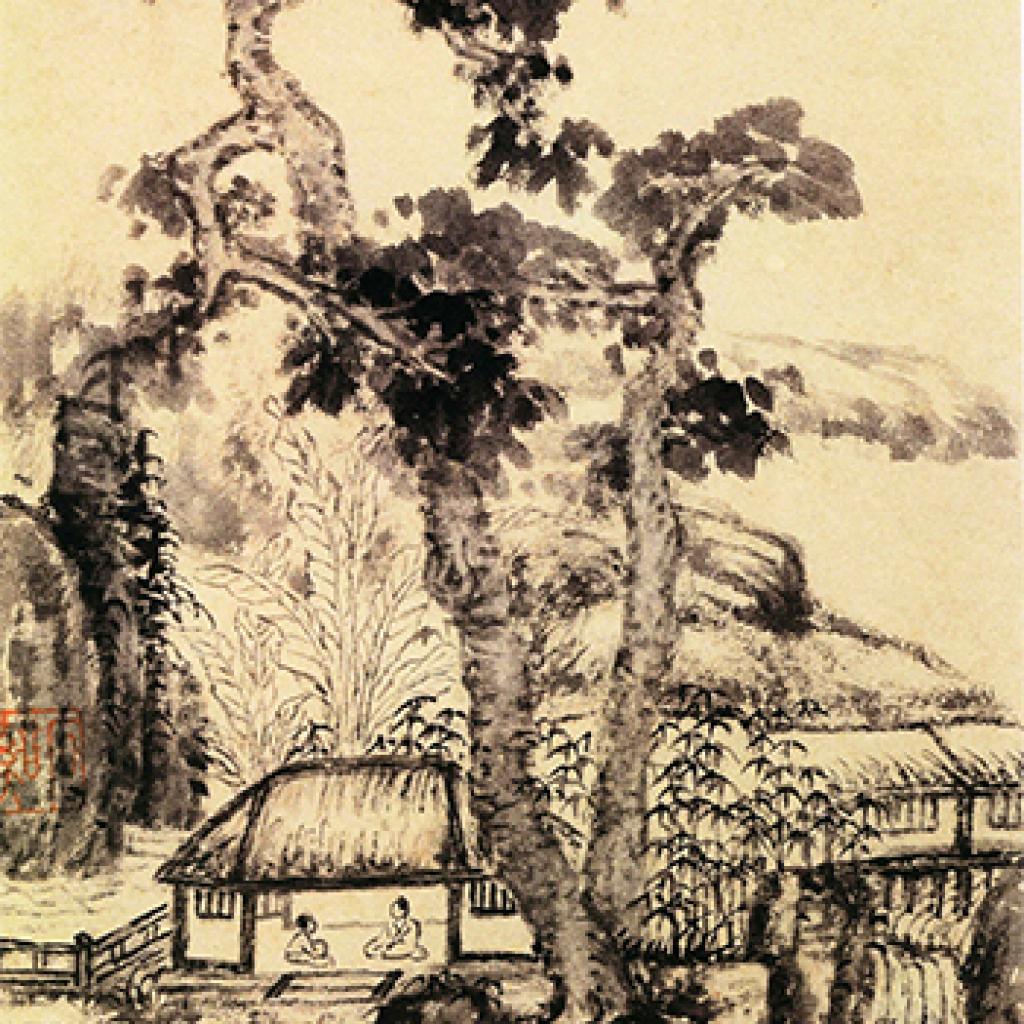 苍翠凌天图冬景山水图等作品集1 髡残 清代 