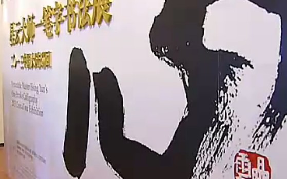 书画视频-星云大师“一笔字”书法展今天在海南省博物馆开展