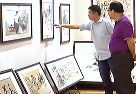 书画视频-中国当代美术名家新春画展：浓浓海南风