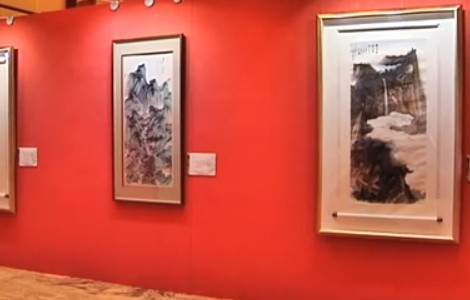 书画视频-三亚开展国画大师张大千纪念展