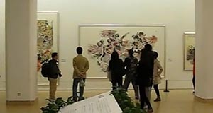 陈玉先2013中国美术馆画展视频 