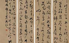 草书四条屏 封俊虎 当代 
