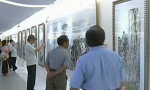 书画视频-彩笔绘中华：两岸名家交流画展今起在台北展出