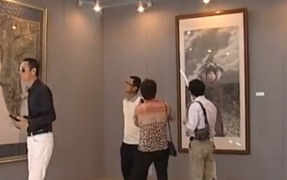 书画视频-“西藏新派藏画展”在北京民族文化宫开幕