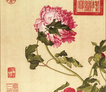 书画图文-清代郎世宁16幅精美绝伦的《仙萼长春图册》赏析
