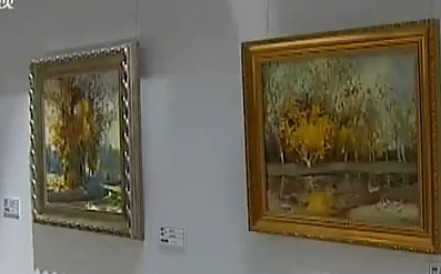 书画视频-“油彩飞扬中国梦”画展在沈开展
