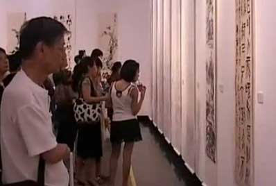 书画视频-吴静山书画作品展广州展出