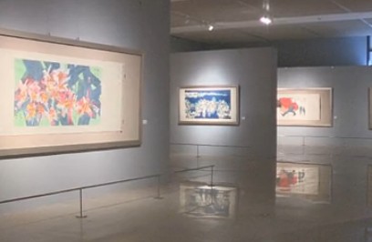 书画视频-“黄永玉九十画展”开幕及展厅实景