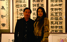 刘成与表演艺术家合影 