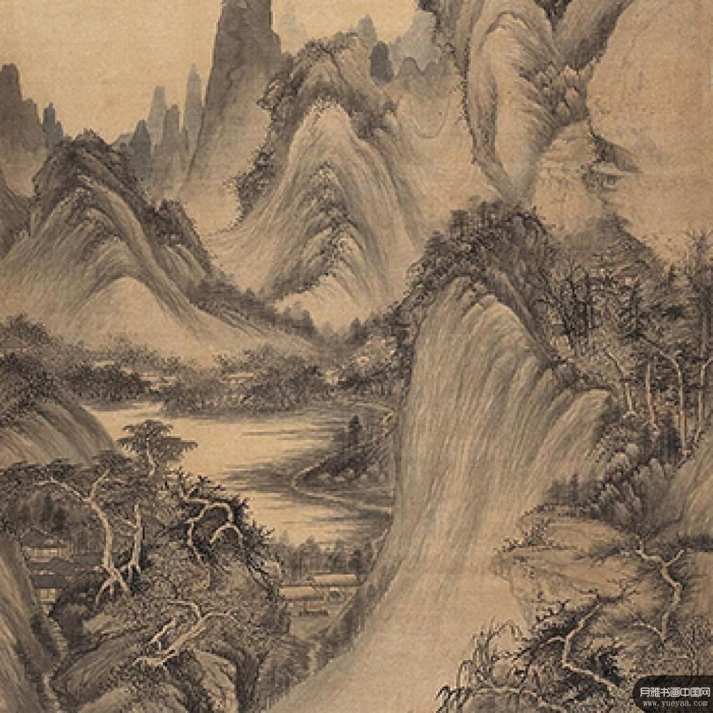 溪云初起图烟浮远岫图等作品集 王鉴 清代 