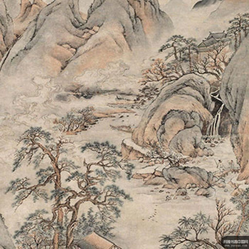 山水图扇面花卉草堂论道等作品集2 上睿 清代 