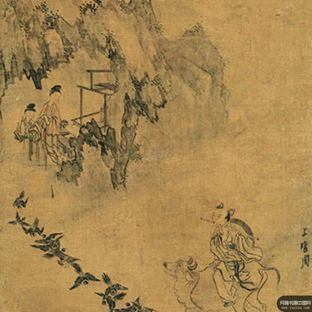 松柳重翠图鹊桥会燕山课子图等作品集 上官周 清代 松柳重翠图鹊桥会燕山课子图等作品集 上官周 清代