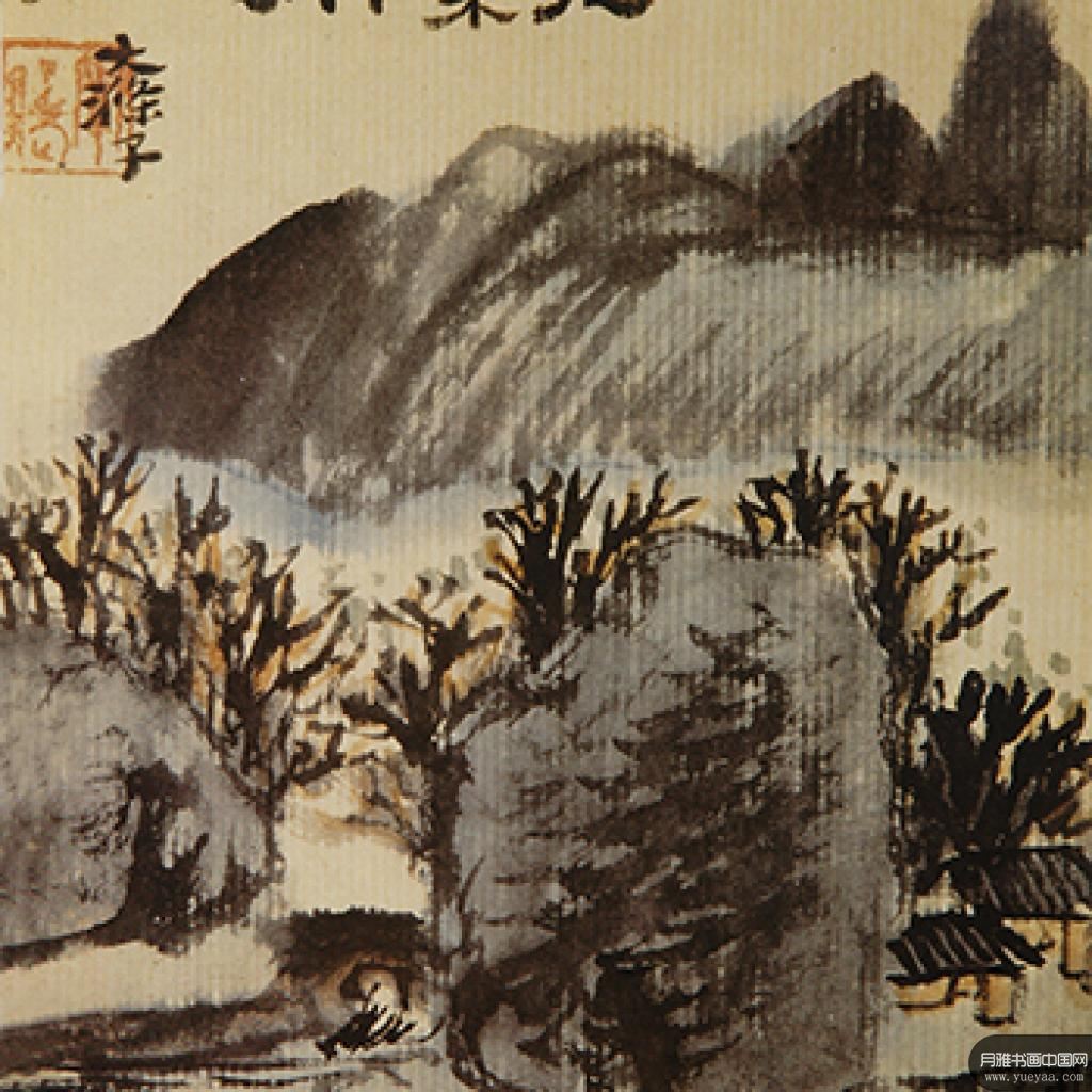 秋老树叶脱图秋木醉意图等作品集11 石涛 清代 
