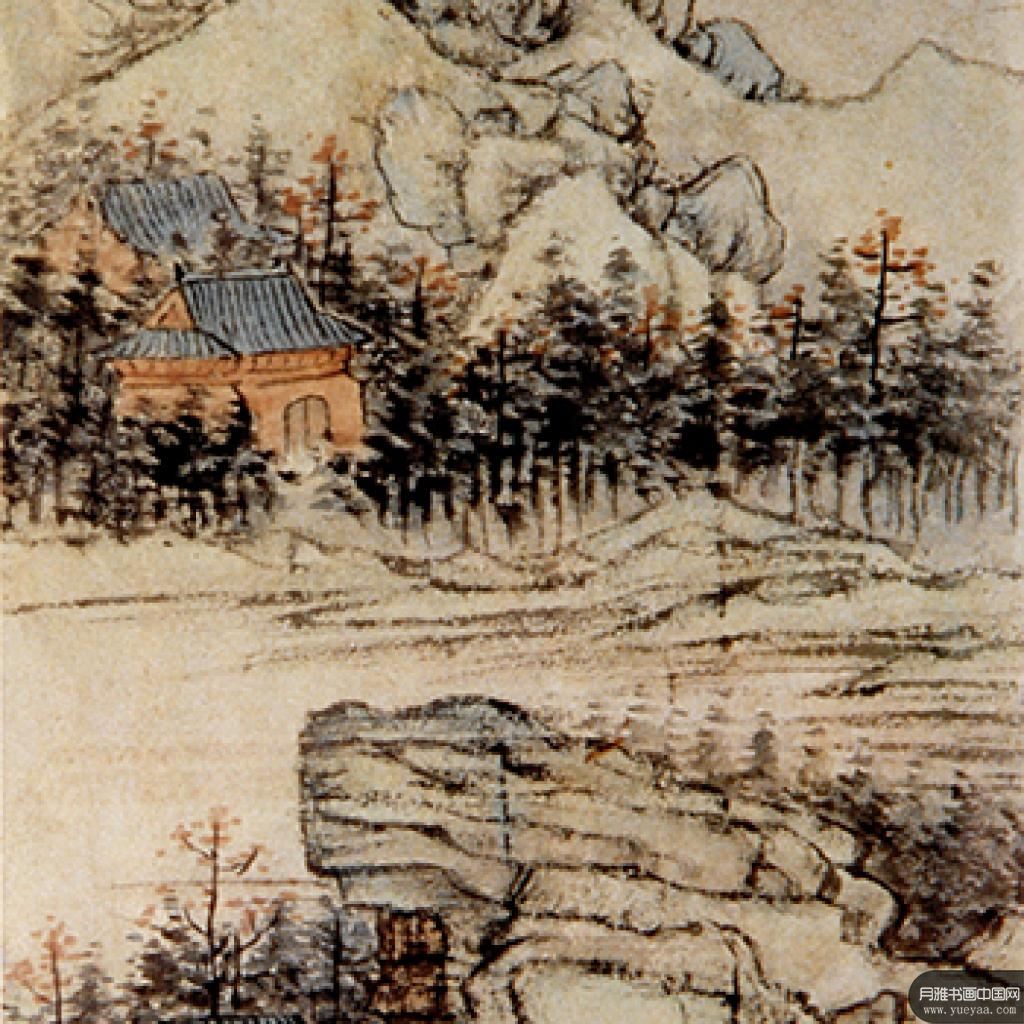 山中寺图山中闲游图等作品集13 石涛 清代 