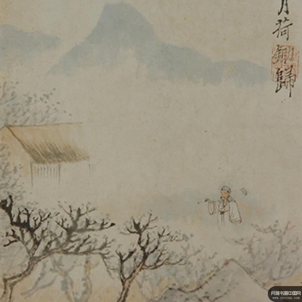 带月荷锄归图花卉册十帧等作品集21 石涛 清代 