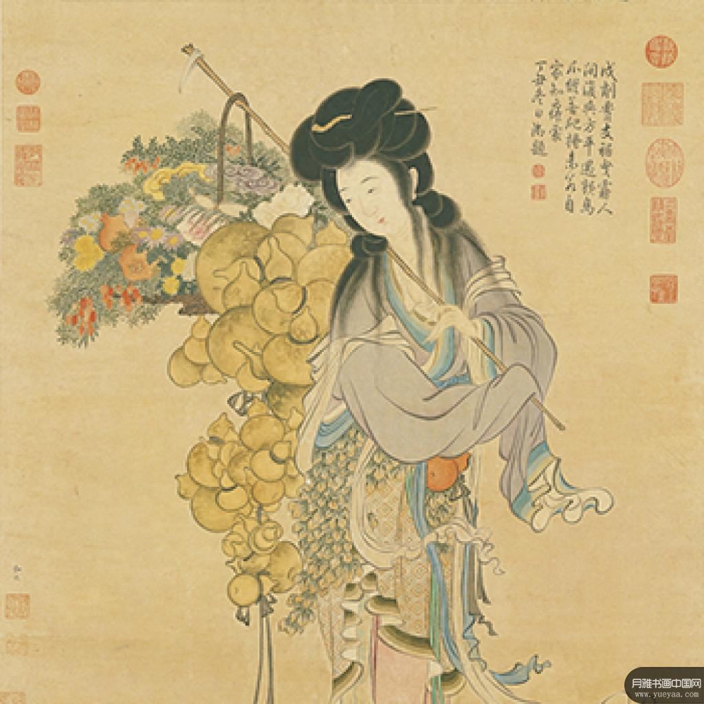 画麻姑仙像唐风图等作品集 马和之 宋代 