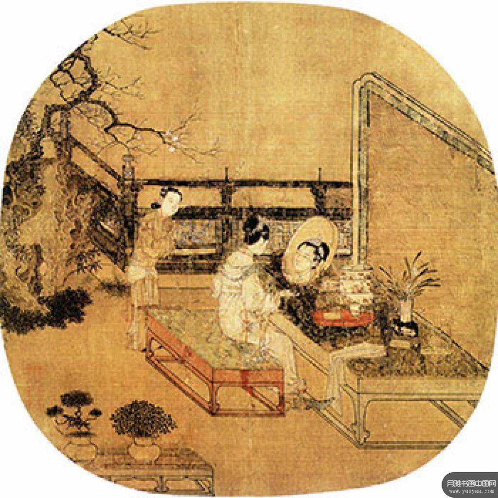妆靓仕女图蕉荫击球图等作品集 苏汉臣 宋代 