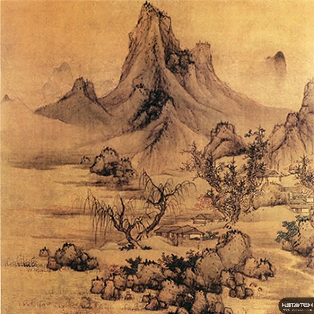 雪山茅屋图青绿山水图等作品集2 蓝瑛 明代 