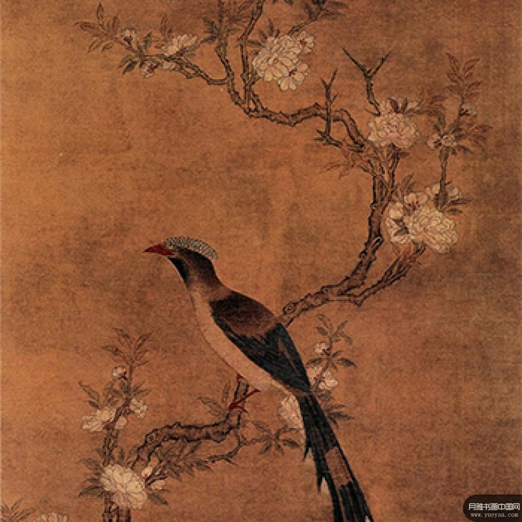 碧桃春鸟图花鸟立轴等作品集 凌必正 明代 