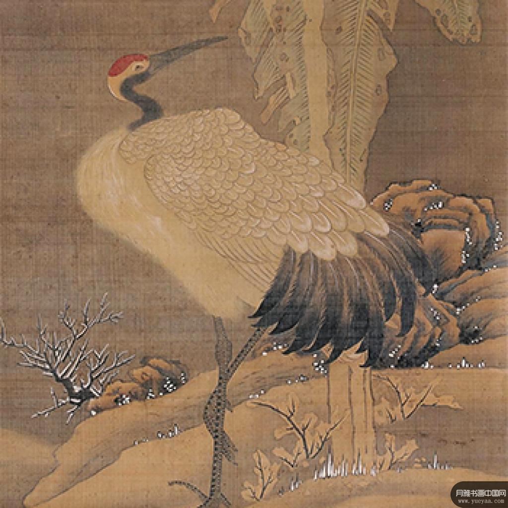 蕉林立鹤图春满园等作品集1 吕纪 明代 