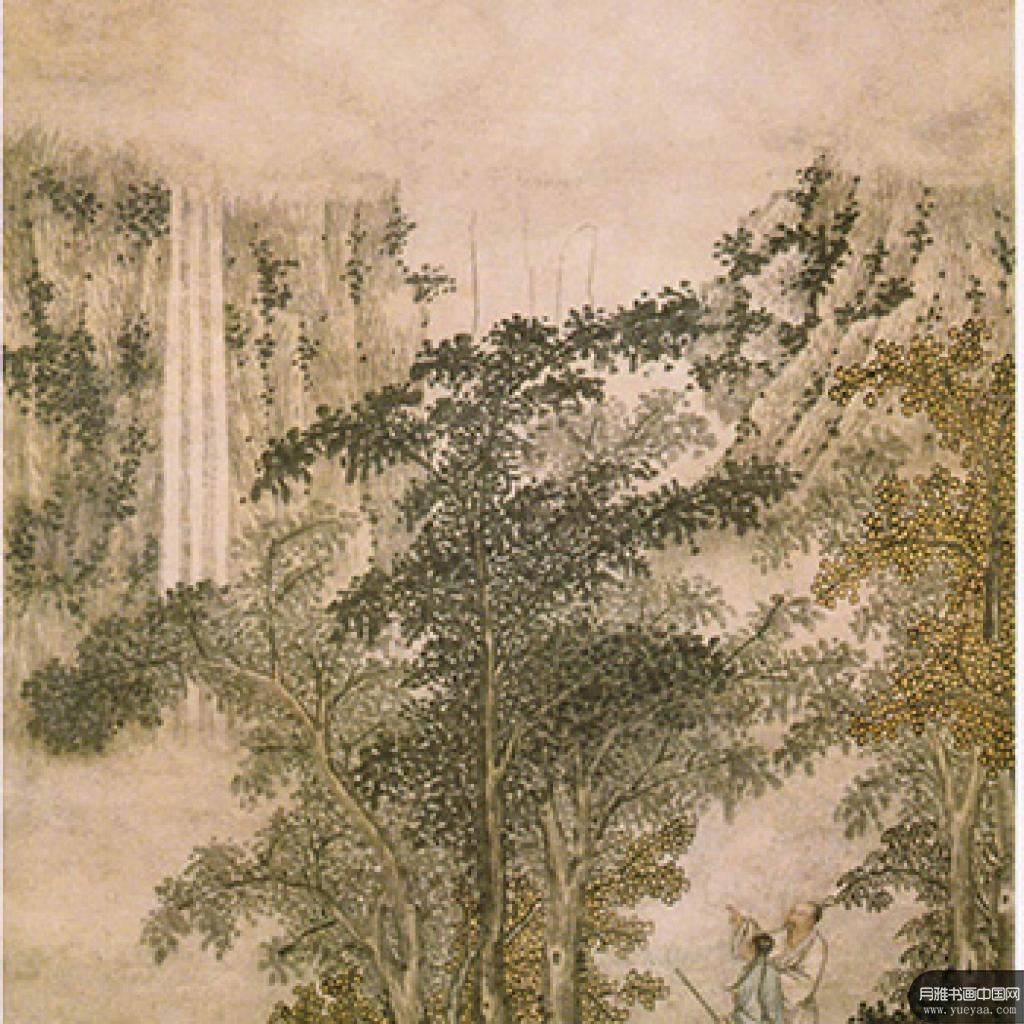 秋林观瀑图等作品集 沈贞 明代 