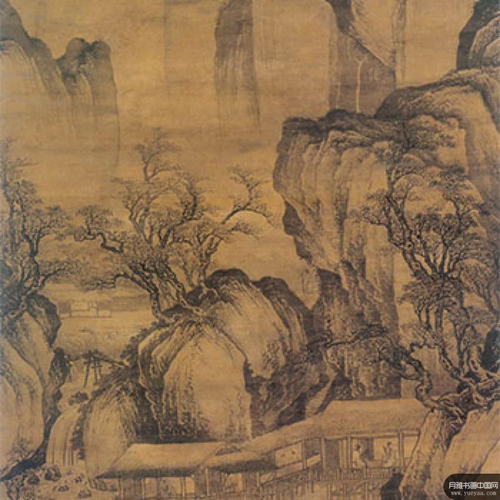 高山奇树图吹箫图等作品集1 唐寅 明代 