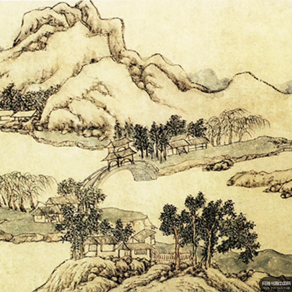  横塘图绿荫长话图等作品集1 文征明 明代 