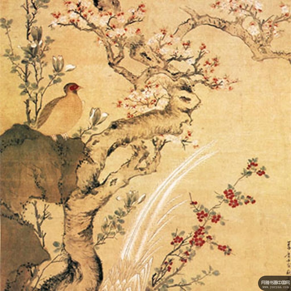 杏花锦鸡图百鸟朝凤图等作品集 周之冕 明代 