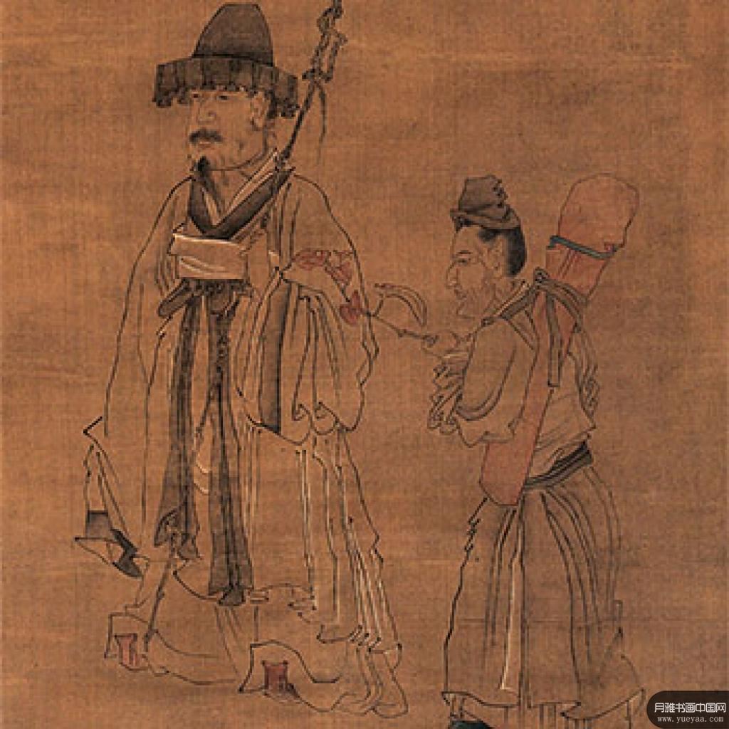 出行图读经图等作品集3 陈洪绶 明代 