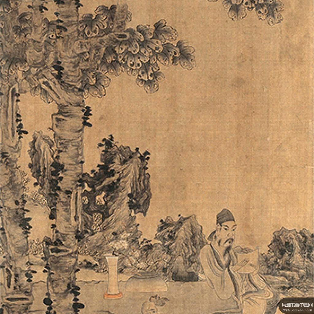 求道图树石图等作品集8 陈洪绶 明代 