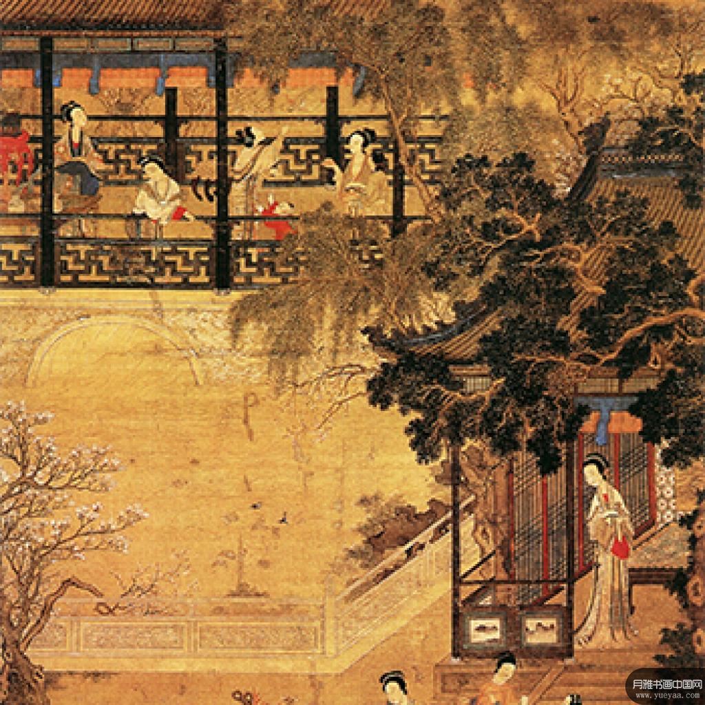 春庭行乐图天百鹿图等作品集 仇英 明代 