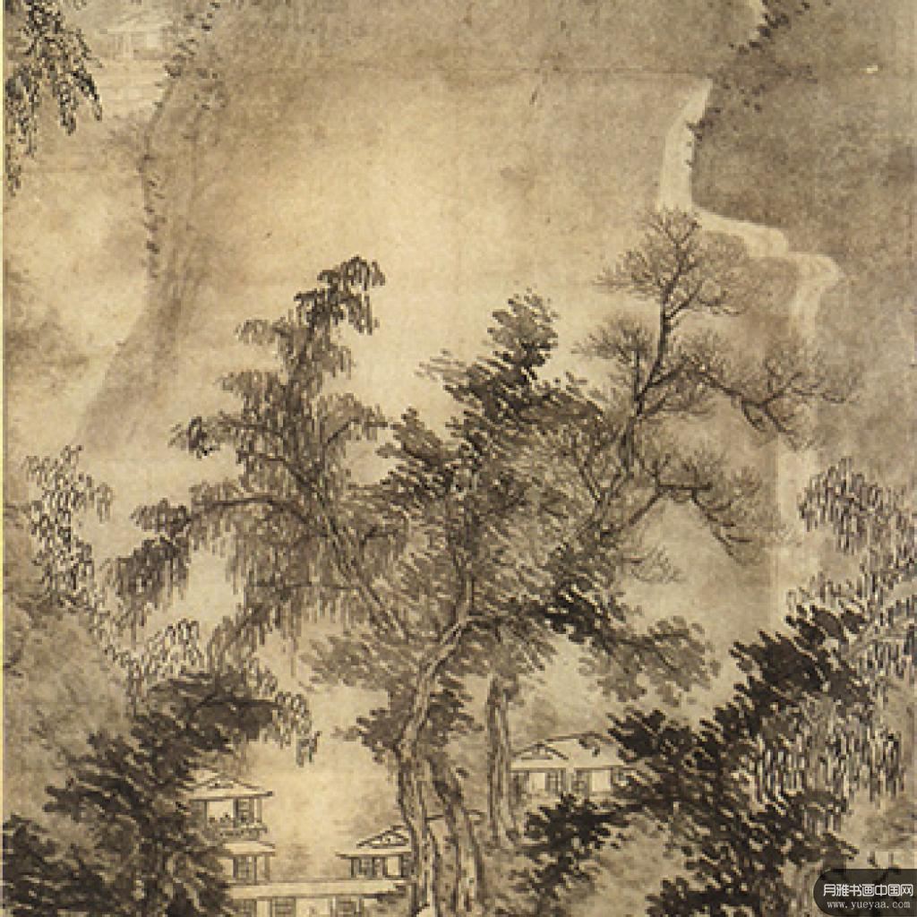 太白龙湫图轴秋江晴渡图等作品集 方从义 元代 