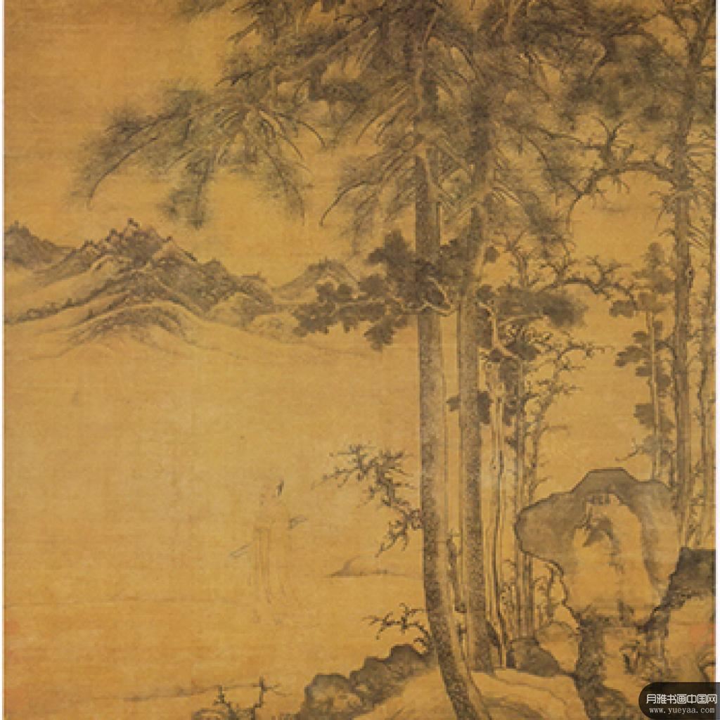 携琴远眺图等作品集 唐棣 元代 