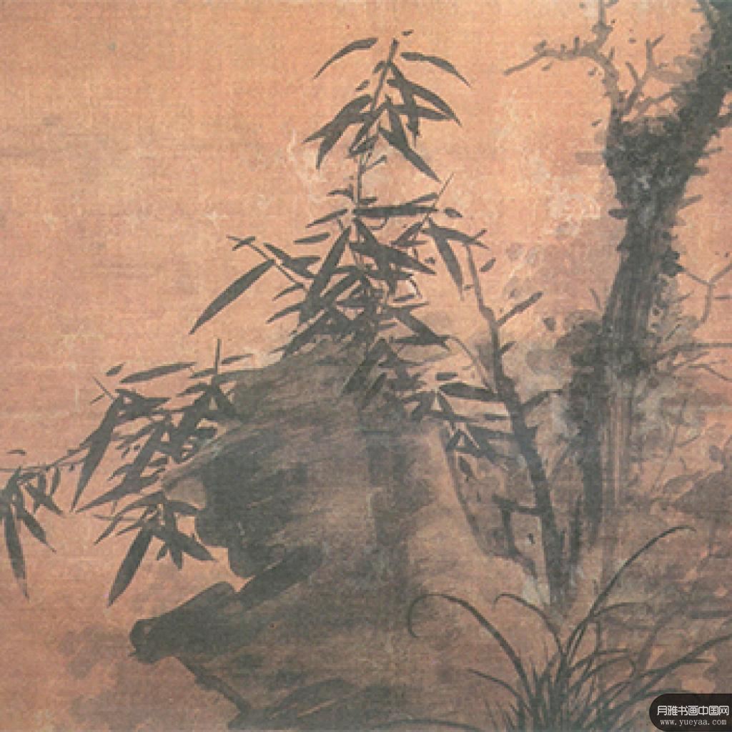 《松石图》《枯木竹石图》等作品集 吴镇 元代 