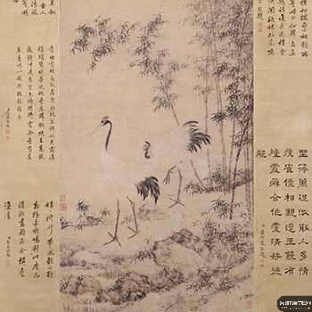 竹鹤双清图等作品集 边景昭 明代 