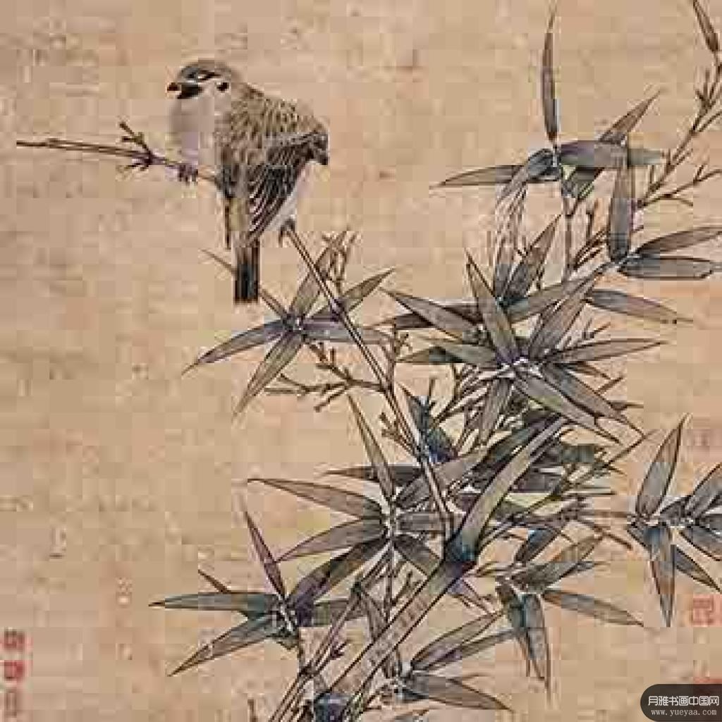 出水芙蓉图竹雀图等作品集 吴炳 宋代 