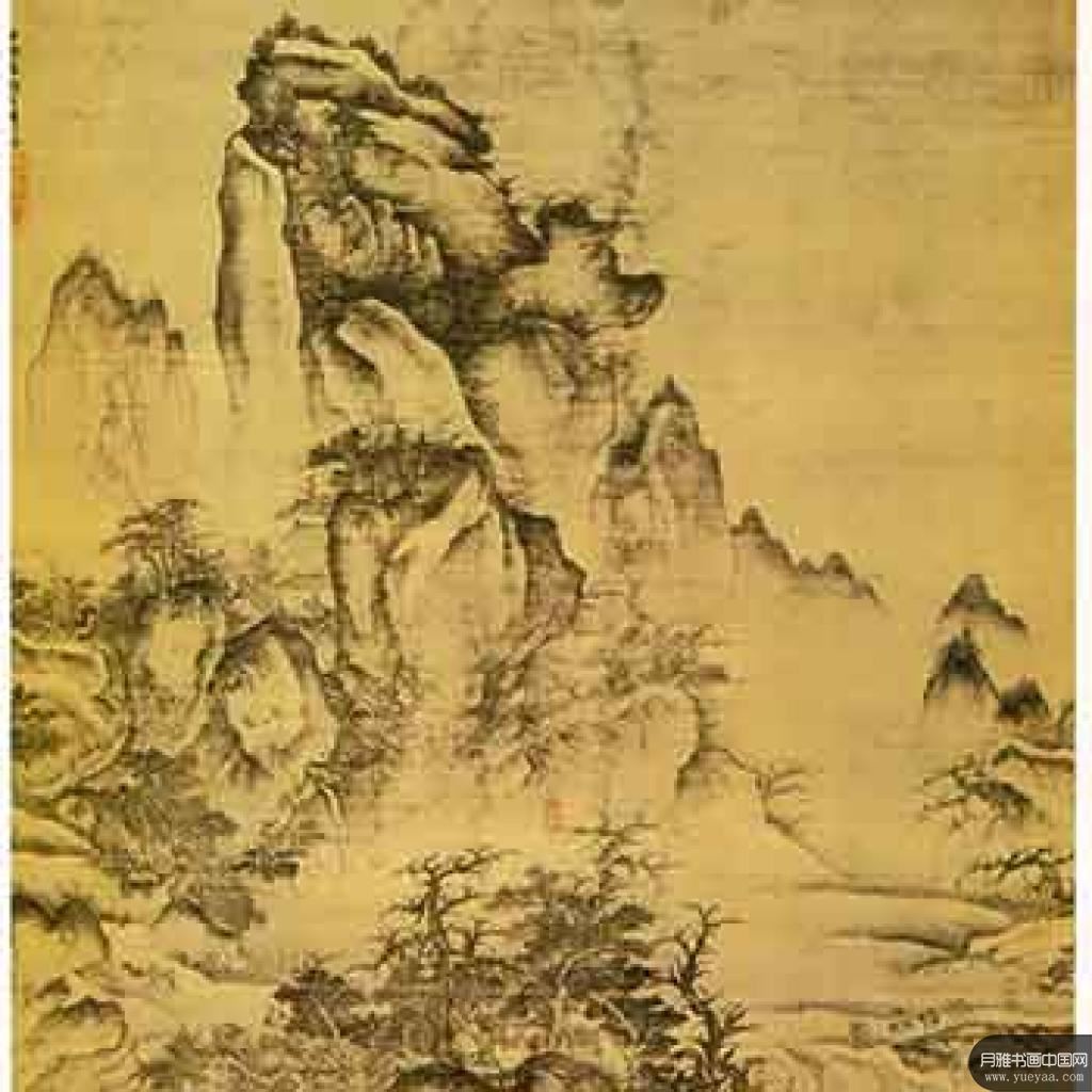 秋山行旅图滕王阁图等作品集 唐棣 元代 