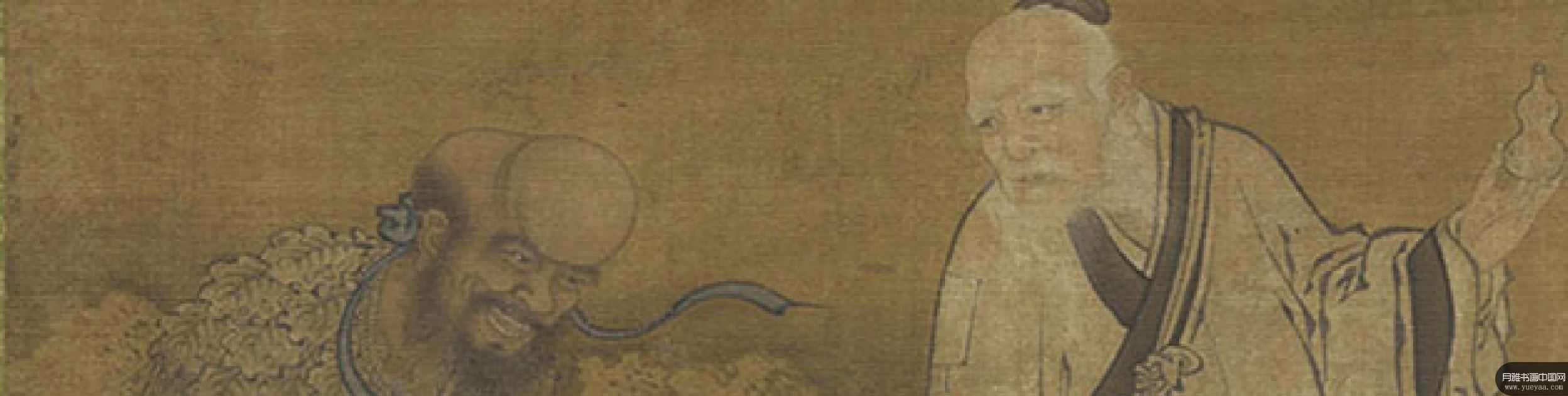 神农伏羲像轴仙山楼阁图等作品集 张僧繇 南北朝 
