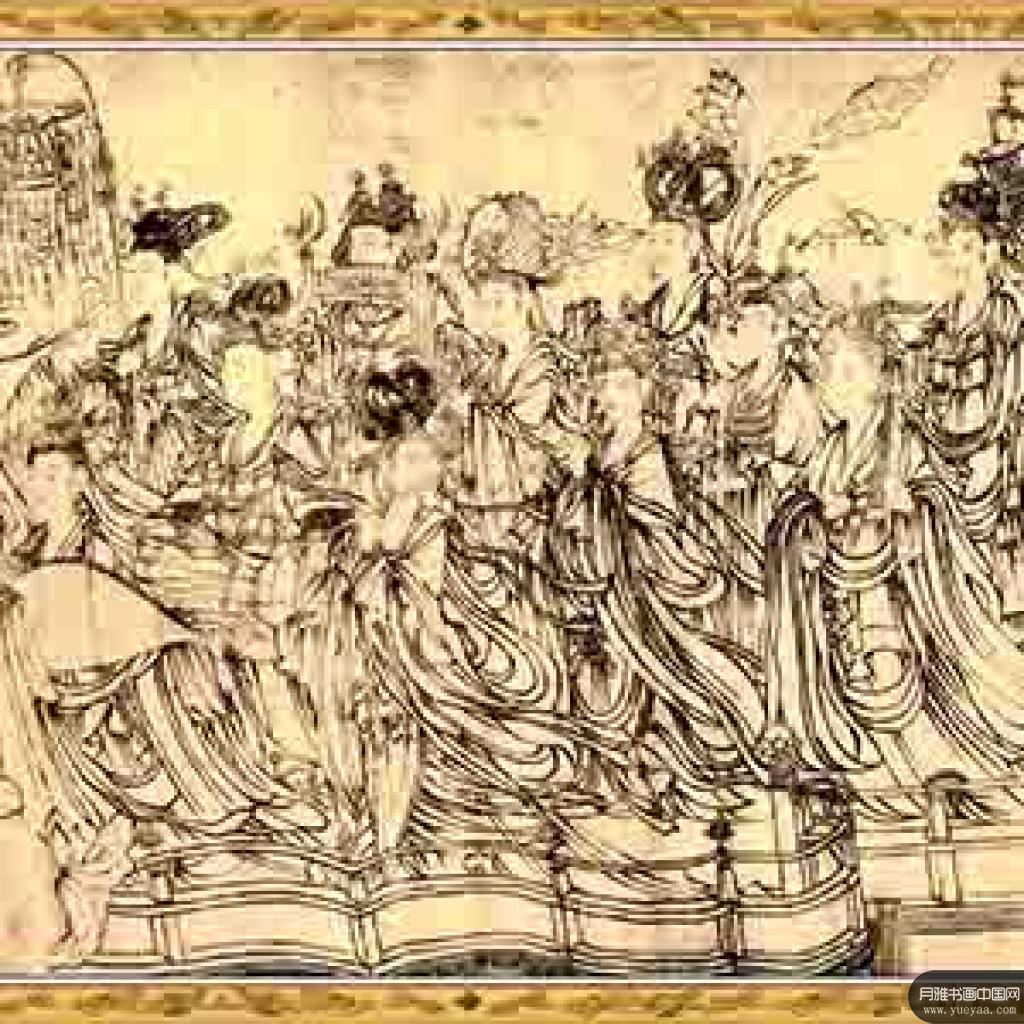 五帝朝元图等作品集 吴道子 唐代 