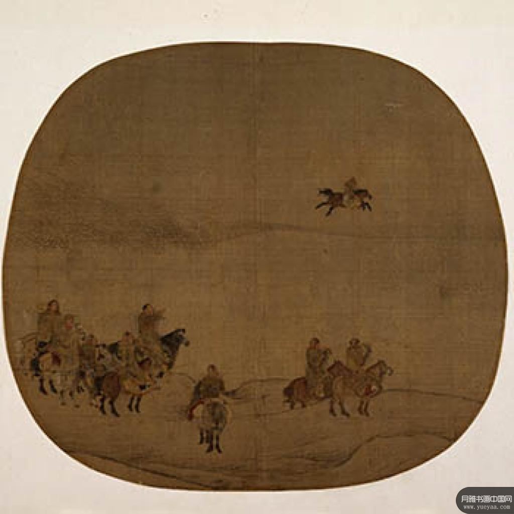 胡骑春猎图等作品集 陈居中 宋代 