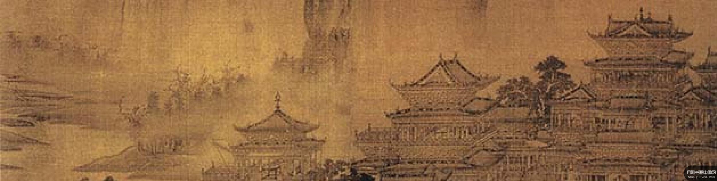 明皇避暑宫图雪霁江行图等作品集 郭忠恕 宋代 