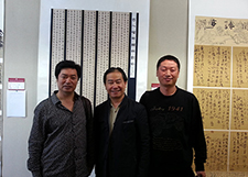刘成与书法家合影照 