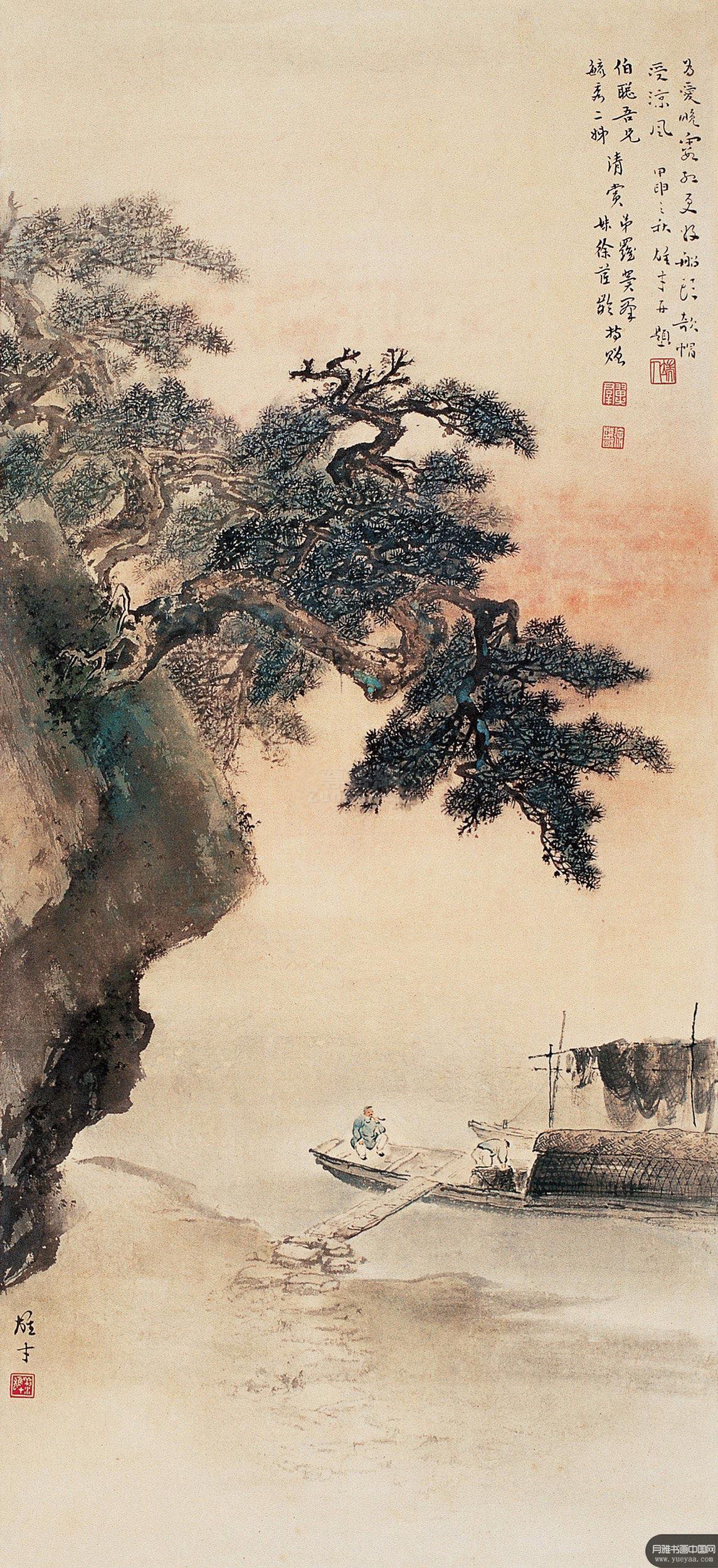 黎雄才 黄山松 - 月雅书画中国|传承书画经典,服务当代艺坛