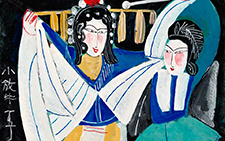 小放牛 丁立人 当代 重彩 69cmX69cm 2006