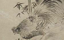 书画图文-竹鸡图轴 周之冕 明代 北京故宫