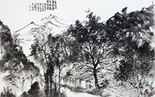 2013年11月山东五莲写生九仙山靴头村写景 付熙云 当代 68x46