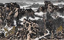 国画作品28 邹梦德 当代 67x137