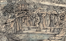 苏园即景 程灿 当代 770X37cm 2014年